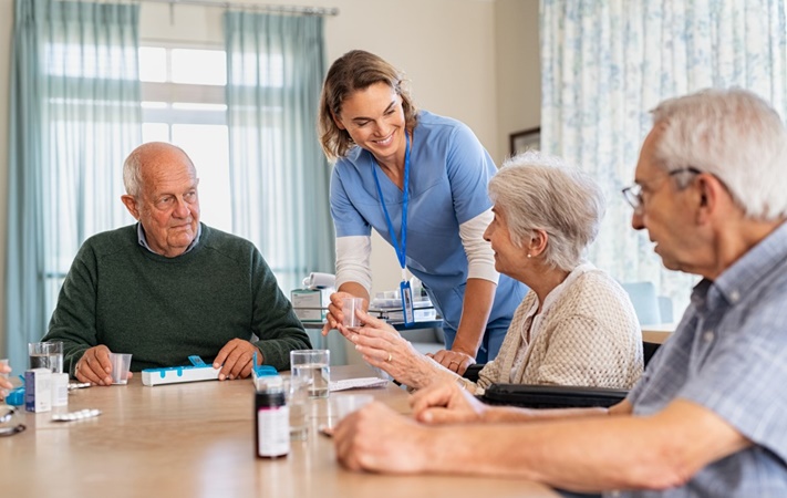 Nurse at assisted living facility