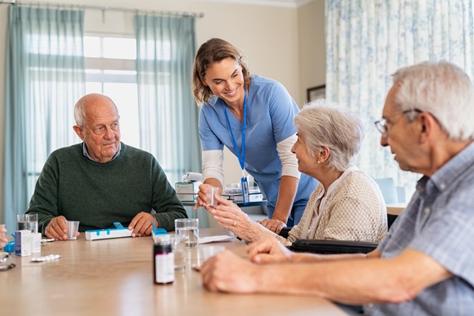 Nurse at assisted living facility