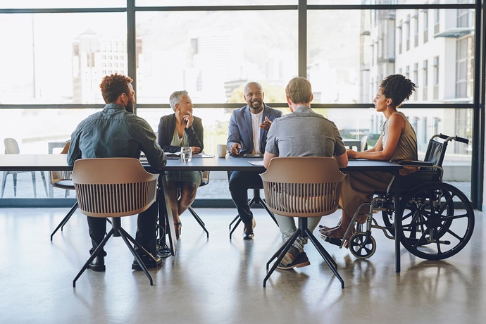 Board room meeting