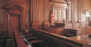 Empty Courtroom Jury Box