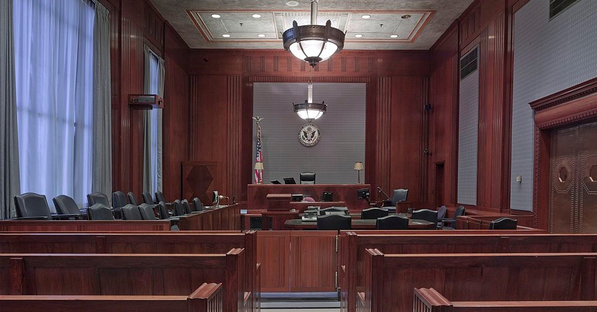 empty courtroom